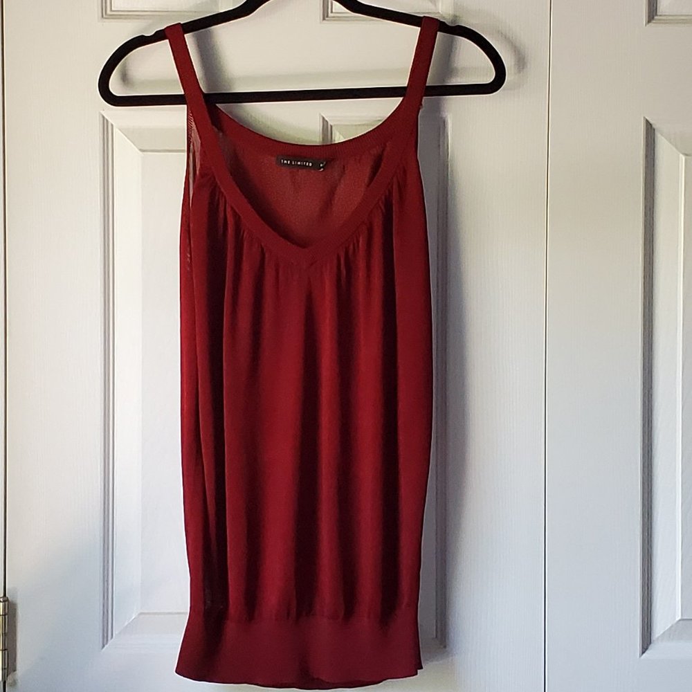 The Limited Rayon Flowy Tank Red/Merlot